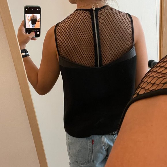 Rag & Bone Mesh Zip Top - Picture 3 of 3